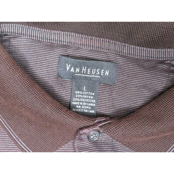 Lot of 3 Men's Polo Shirts Polo Ralph Lauren / Van Heusen / Antigua Golf Size L - Picture 15 of 16